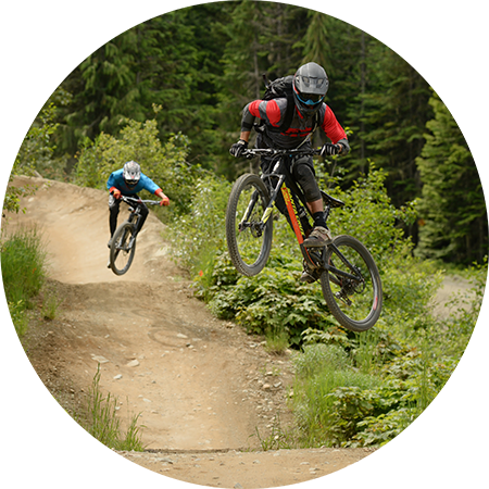 me coaching biking at whistler!